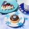 3 Pcs 3D Snowflake Silicone Mold Fondant Snowflake Chocolate Candle(Clear)